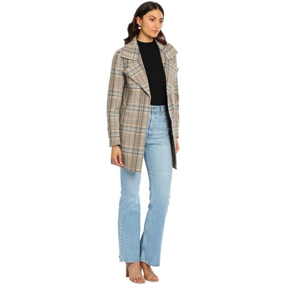Belle & Bloom Ex-Boyfriend Wool Blend Oversized Jacket Plaid Size S $238.00 - Picture 6 of 13